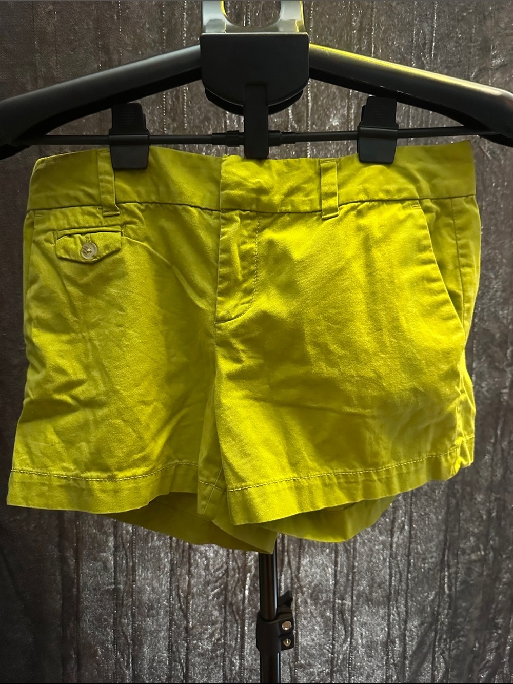 LOFT High-Waist Neon Yellow Shorts